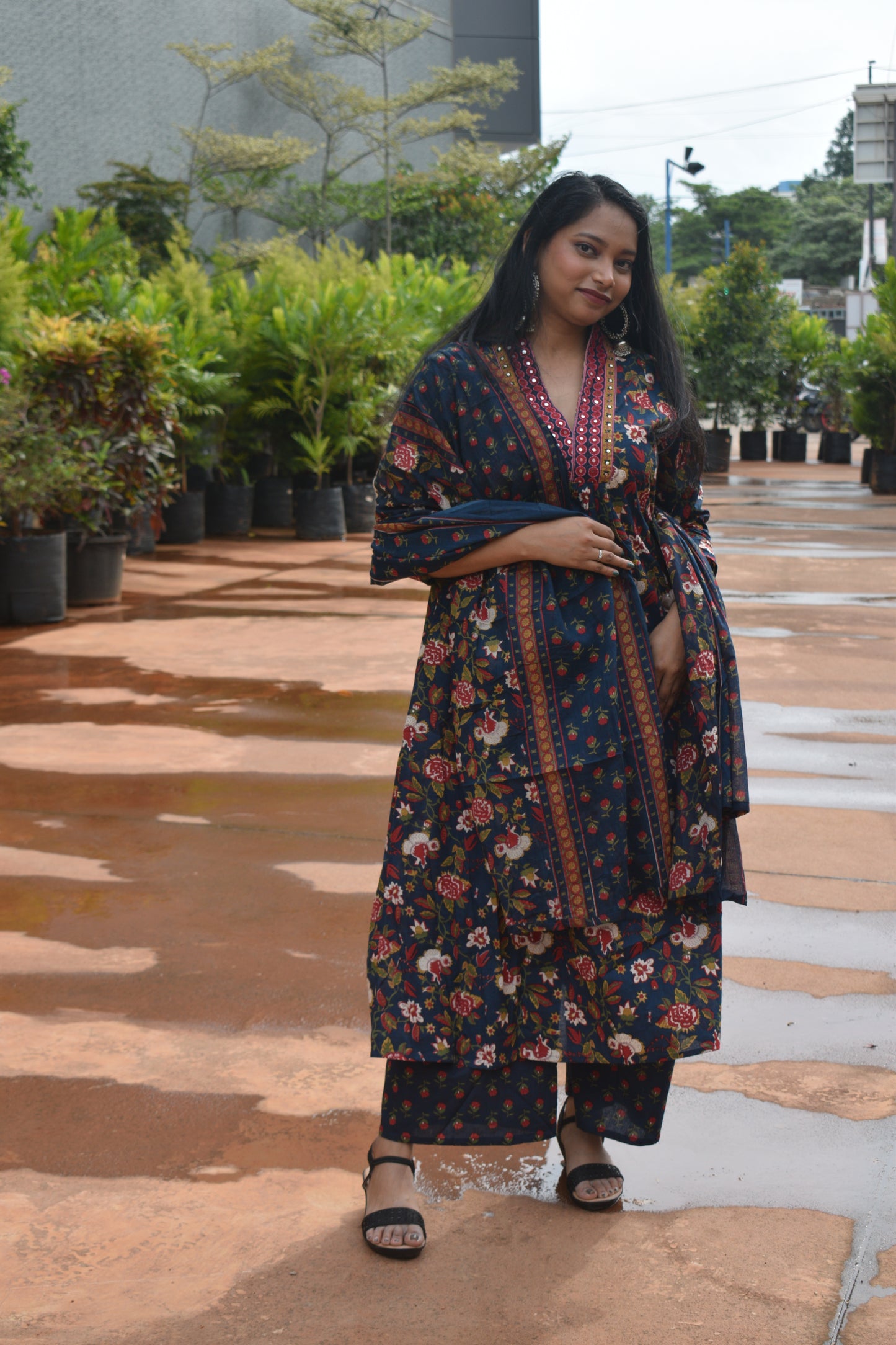 Ajrakh-Inspired Print