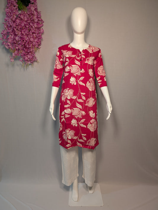Floral Cotton Kurti