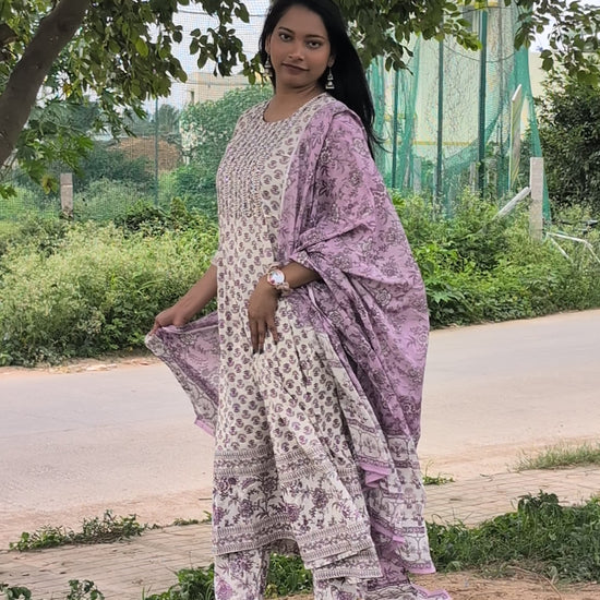 Soft Cotton Printed Suit Set with Dupatta