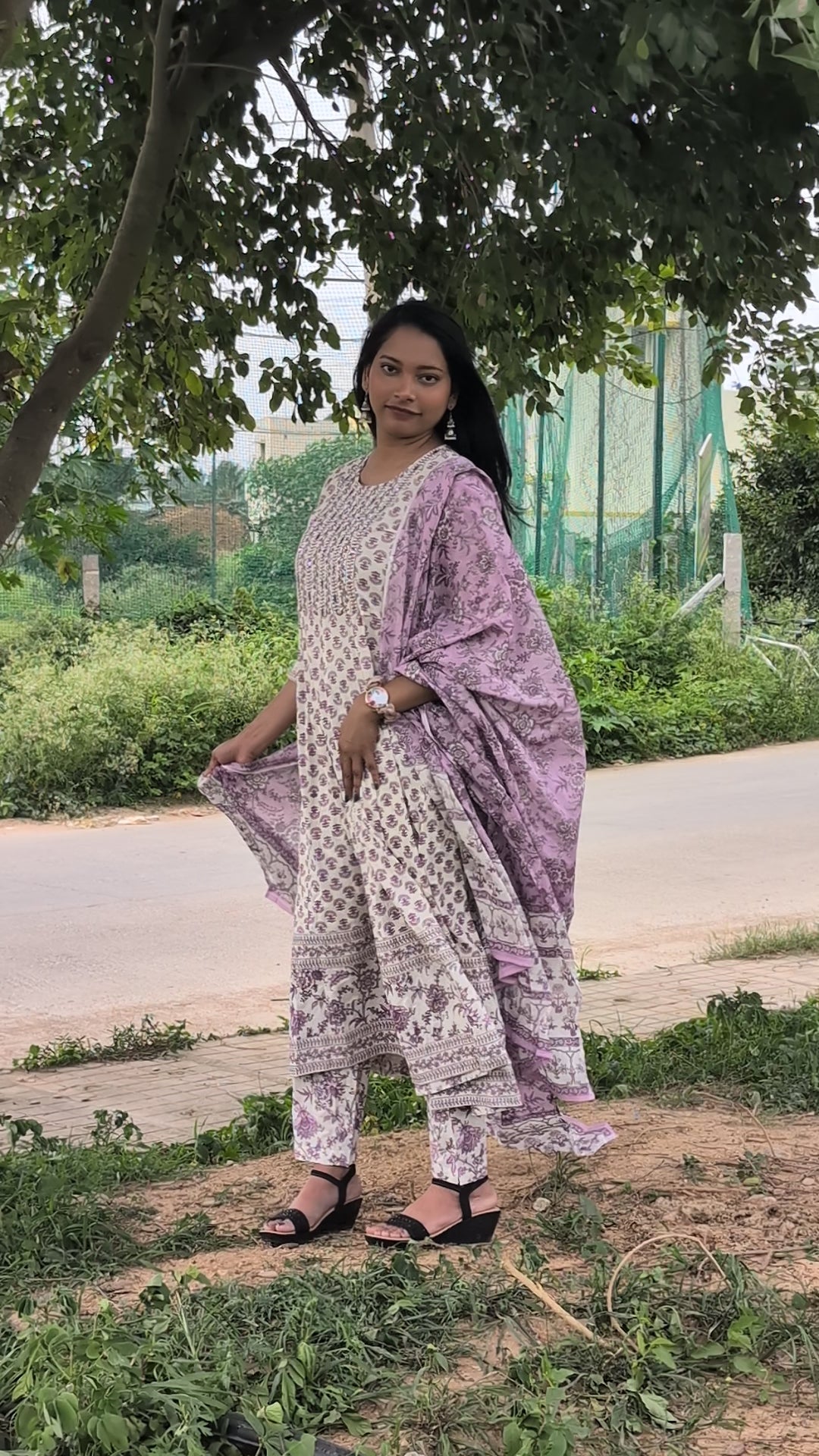 Soft Cotton Printed Suit Set with Dupatta