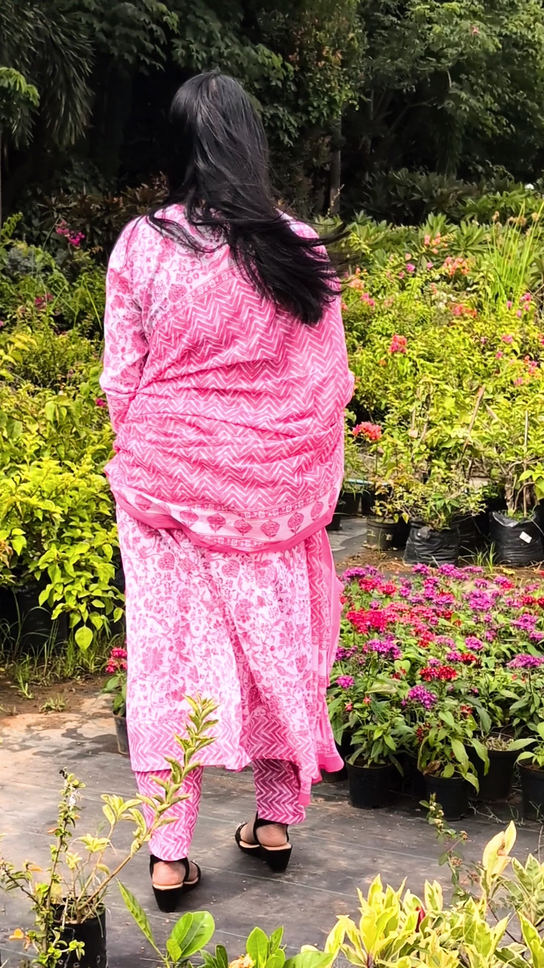 Soft Mulmul Cotton Printed Suit Set with Dupatta